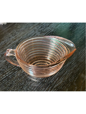 Anchor Hocking Manhattan Pink Depression Glass Creamer One Size Pink